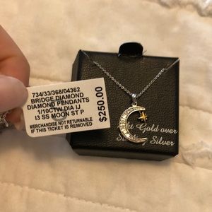 Sterling Silver Moon and Star Necklace